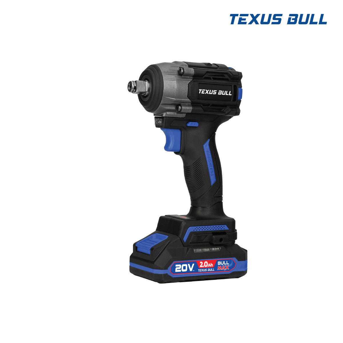 TEXUS BULL 20V บล็อกกระแทกไร้สาย ไร้แปรงถ่าน 550Nm Compact 20V Li-ion TX-9711