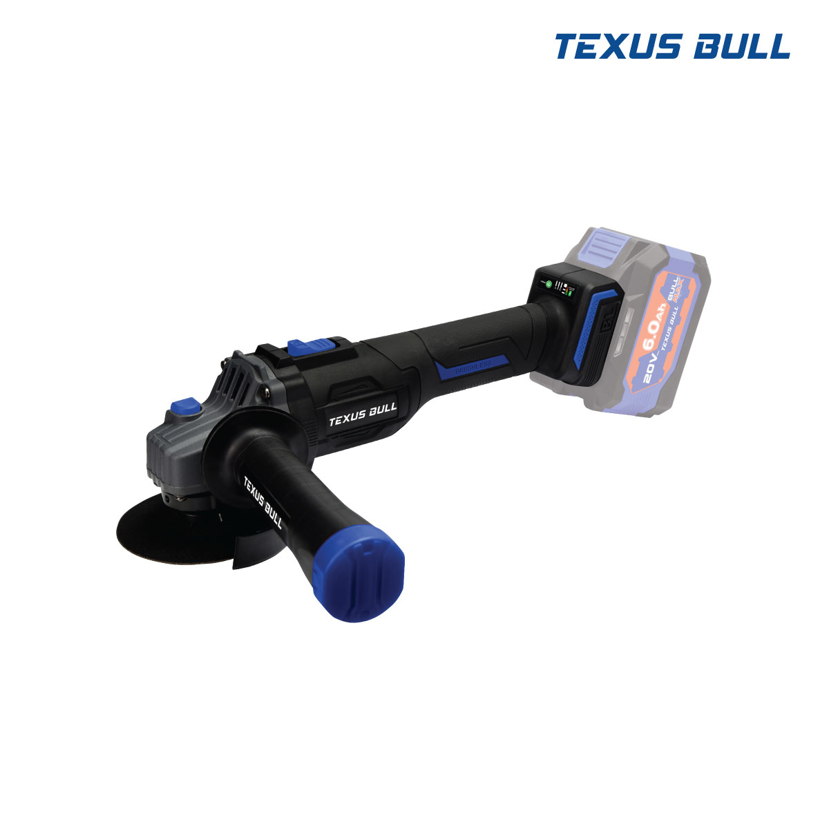 (เครื่องเปล่า)TEXUS BULL 20V เจียรมือไร้สาย ไร้แปรงถ่าน 4" 9800 RPM Compact 20V Li-ion TX-9808